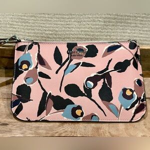kate spade Pink Floral Wristlet Clutch